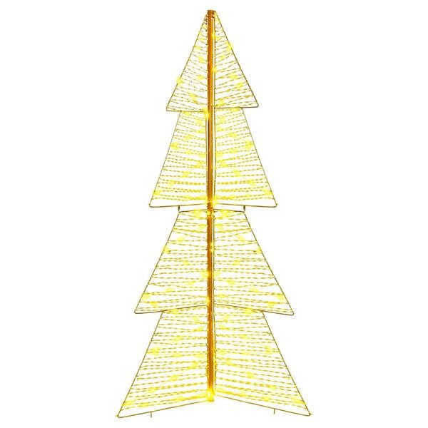 vidaXL Weihnachtsbaum mit 160 LEDs Warmes Wei&szlig; 150 cm PET