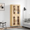 vidaXL Highboard Sonoma-Eiche 69,5x34x180 cm Holzwerkstoff
