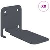 vidaXL Schwebendes Regal mit Regal 8 pcs Anthrazit 6 x 10,8 x 6,6 cm
