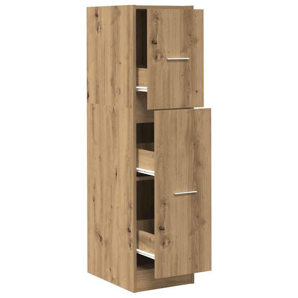 vidaXL Apothekerschrank Artisan-Eiche 30x41x118 cm Holzwerkstoff