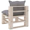 vidaXL 6-tlg. Garten-Lounge-Set aus Paletten mit Kissen Kiefernholz