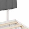 vidaXL Bettgestell mit gepolstertem Kopfteil Hellgrau 120 x 190 cm