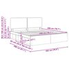vidaXL Bettrahmen Graues Sonoma 200 x 200 cm Massives Kiefernholz