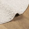 vidaXL Teppich Shaggy Hochflor Modern Creme &Oslash; 160 cm