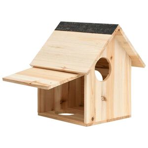 vidaXL Eichh&ouml;rnchenhaus Tanne Massivholz 26x25x29 cm