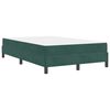 vidaXL Boxspringbett mit Matratze Dunkelgr&uuml;n 120 x 220 cm Stoff