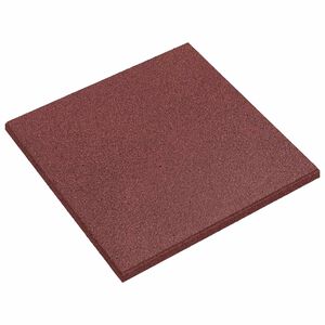 vidaXL Sturzschutzfliesen 6 pcs Rot 50 x 50 cm Gummi
