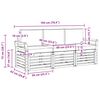 vidaXL Sofagarnituren 3 pcs Natur und Anthrazit Massivholz Akazie