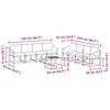 vidaXL Outdoor-Sofagarnitur mit Kissen 9 pcs Natur und Anthrazit