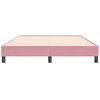 vidaXL Boxspringbett ohne Matratze Rosa 160x210 cm Samt