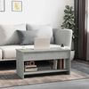 vidaXL Couchtisch Betongrau 102x50x52,5 cm Holzwerkstoff