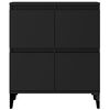 vidaXL Sideboard Schwarz 60x35x70 cm Holzwerkstoff