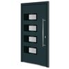 vidaXL Haust&uuml;r Anthrazit 110x210 cm Aluminium und PVC