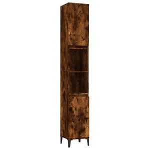 vidaXL Badschrank R&auml;uchereiche 30x30x190 cm Holzwerkstoff