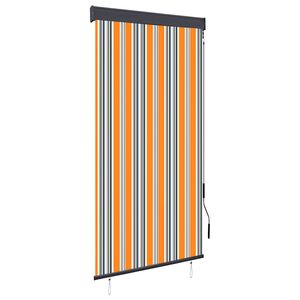 vidaXL Au&szlig;enrollo 80 x 250 cm Gelb und Blau