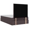 vidaXL Ottoman-Bett mit Matratze Dunkelbraun 120x190 cm Stoff
