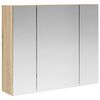 vidaXL Badezimmerspiegelschrank Sonoma-Eiche 60 x 14,5 x 50 cm