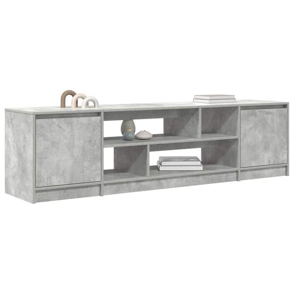 vidaXL TV-Schrank Betongrau 188,5x41x50 cm Holzwerkstoff