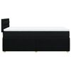 vidaXL Boxspringbett mit Matratze Schwarz 100x200 cm Stoff