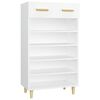 vidaXL Schuhschrank Wei&szlig; 60x35x105 cm Holzwerkstoff