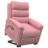 vidaXL Massagesessel mit Aufstehhilfe Rosa Samt