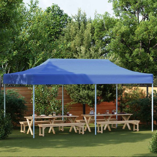 vidaXL Party-Zelt Blau 291 x 580 x 315 cm Oxford-Stoff