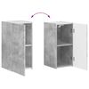 vidaXL TV-Schrankset Wandmontiert 4 pcs Beton Grau Holzwerkstoff