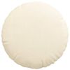 vidaXL Sitzkissen 2 pcs Creme &Oslash; 40 cm Cordstoff