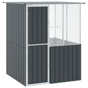 vidaXL Vogelk&auml;fig Anthrazit 165 x 165 x 200 cm Verzinkter Stahl