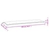 vidaXL Gartenbank-Auflage Hellblau 180x50x7 cm Oxford-Gewebe