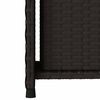 vidaXL Gartenschrank Schwarz 50x55x115 cm Poly Rattan