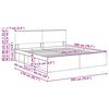 vidaXL Bettrahmen mit Kopfteil Wei&szlig; 200 x 200 cm Holzwerkstoff