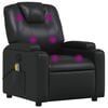 vidaXL Massagesessel Schwarz Kunstleder