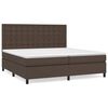 vidaXL Boxspringbett mit Matratze Braun 200x200 cm Kunstleder