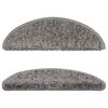 vidaXL Stufenmatten 10 Stk. 56x17x3 cm Grau Halbrund