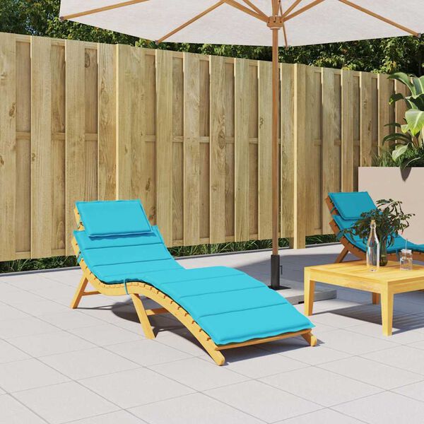 vidaXL Sonnenliegen-Auflage T&uuml;rkis Oxford-Gewebe