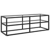 vidaXL TV-Schrank Schwarz mit Hartglas 120x40x40 cm