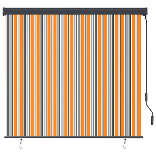 vidaXL Au&szlig;enrollo 160x250 cm Gelb und Blau