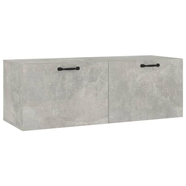 vidaXL Wandschrank Betongrau 100x36,5x35 cm Holzwerkstoff
