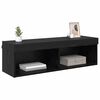 vidaXL TV-Wandschrank Panama Schwarz Eichen-Optik 100 x 30 x 30 cm