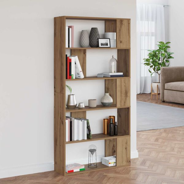 vidaXL B&uuml;cherregal Artisan-Eiche 80 x 24 x 159 cm Holzwerkstoff