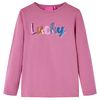 Kinder-Langarmshirt Himbeerrosa 140