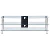 vidaXL TV-Tisch Transparent 120 x 40 x 40 cm Gehärtetes Glas