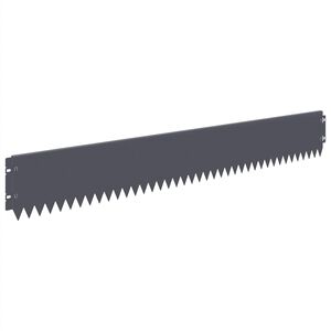 vidaXL Raseneinfassung 10 pcs 103 x 15 cm Stahl Anthrazit