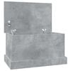 vidaXL Truhe Betongrau 50x30x28 cm Holzwerkstoff