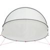 vidaXL Pool-Dome Grau und Orange 405 x 405 x 192 cm