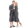 vidaXL Frottee-Bademantel Unisex 100 % Baumwolle Anthrazit S