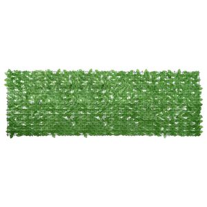 vidaXL Balkon-Sichtschutz mit Gr&uuml;nen Bl&auml;ttern 300x100 cm