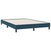 vidaXL Boxspringbett mit Matratze Dunkelblau 140x220 cm Samt