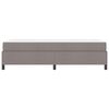 vidaXL Boxspringbett mit Matratze Taupe 90 x 190 cm Stoff